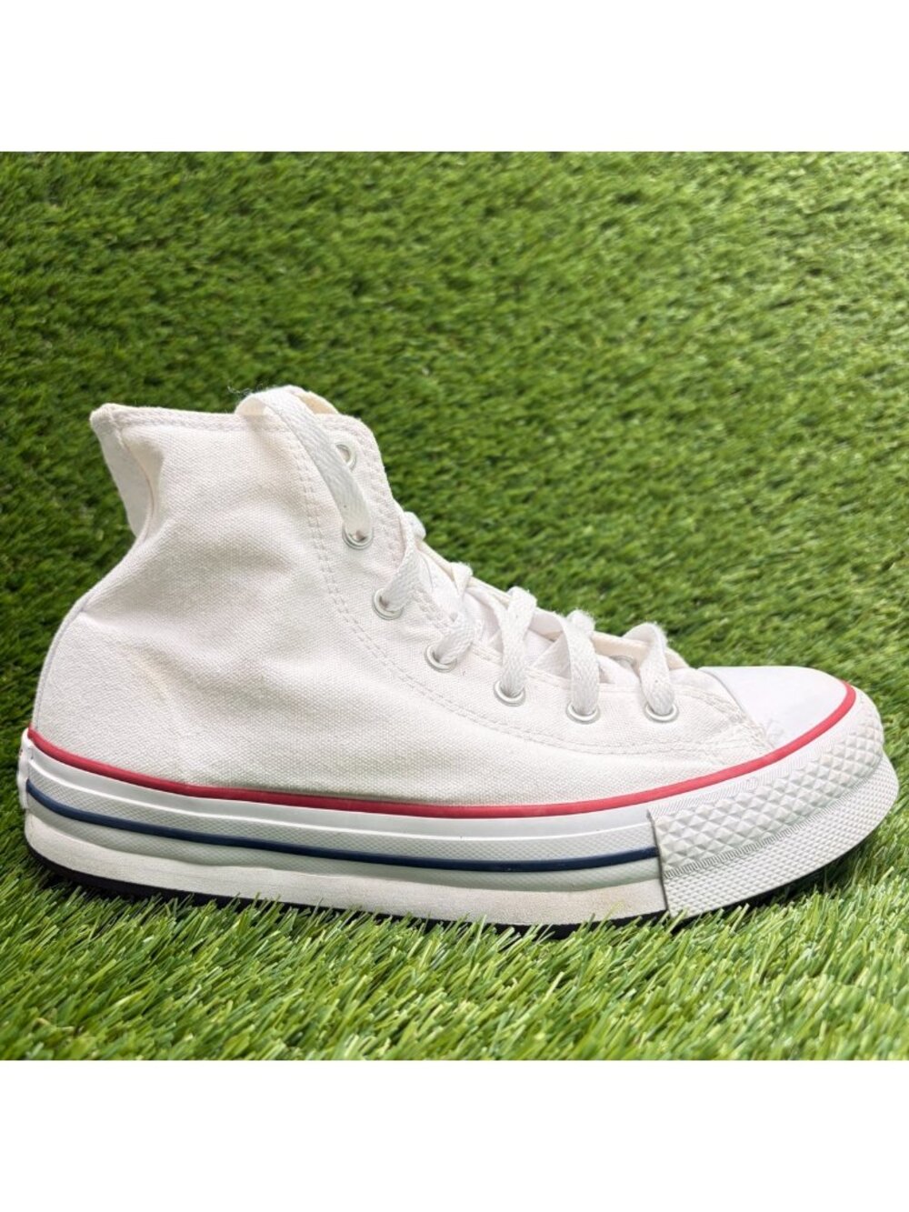 Converse Chuck Taylor All Star Hi Boys Size 5.5Y White Athletic Shoes Sneakers